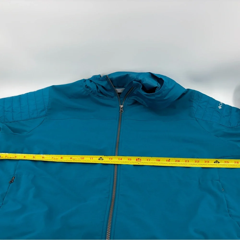 Columbia Women's Nesika Creek Stretch Jacket Size 2X, Teal, Hooded Full Zip - Picture 5 of 6